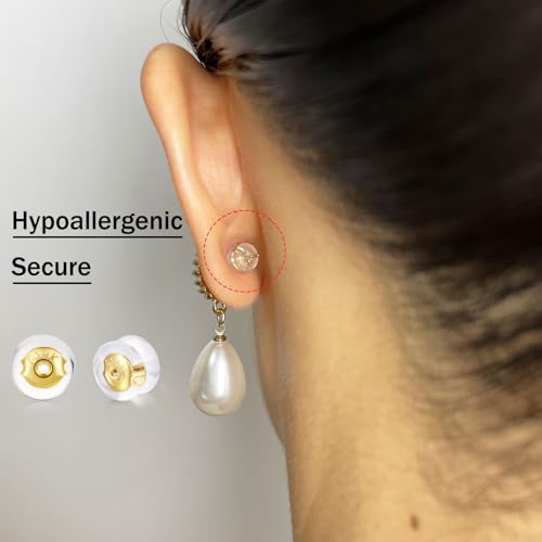 Fermoirs de boucles d'oreilles en silicone pour sécuriser vos bijoux actifs - 6
