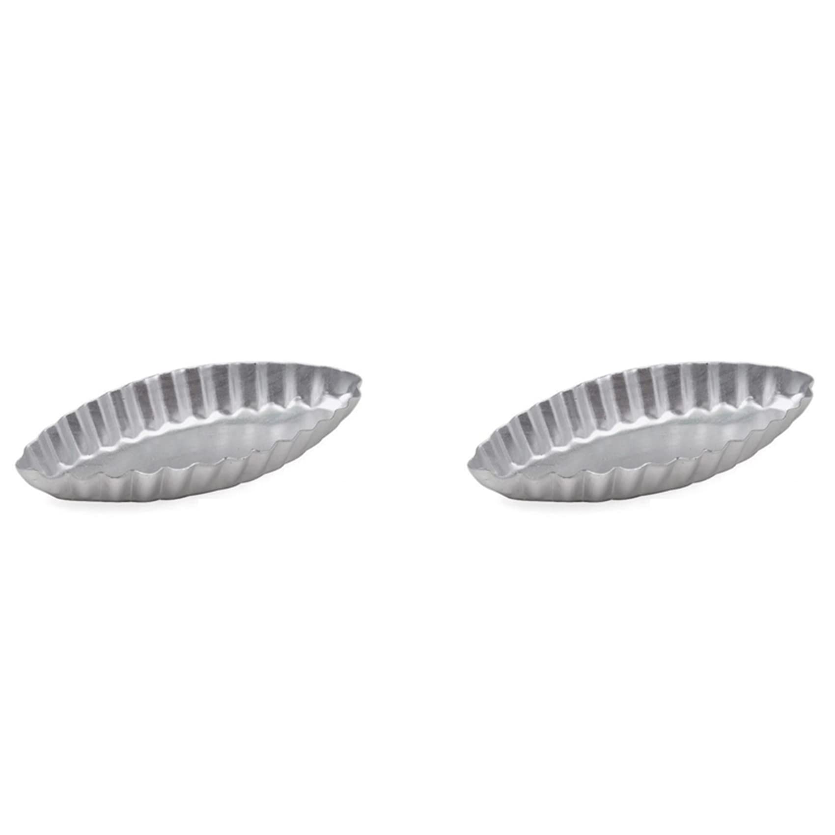 Wuden 20x Long Fluted Edge Little Boat Shape Egg Tart Moulds Cupcake Liners Cake Baking Pan Bakeware Muffin Cake Cookie Mold