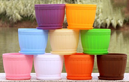 Gespout - Vaso da fiori in plastica, con telaio