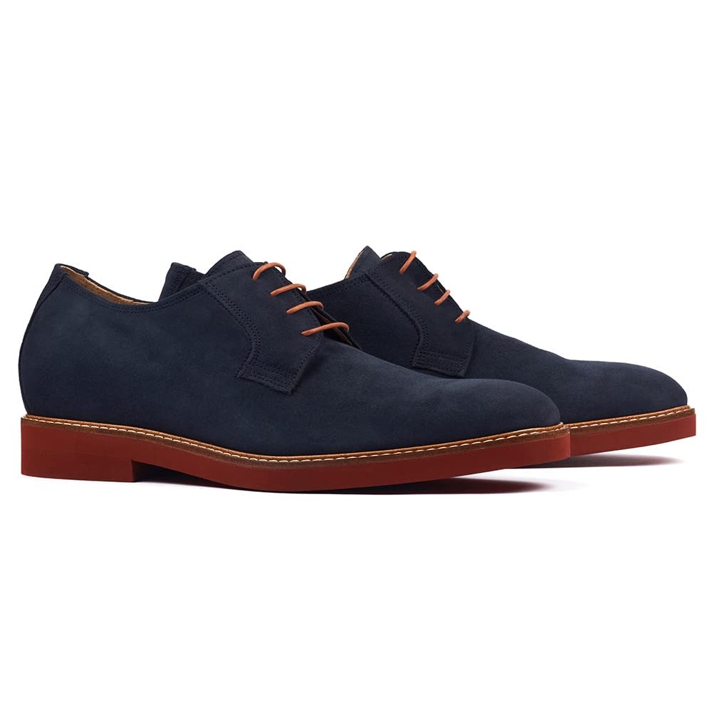 MASALTOS Zapatos de Hombre con Alzas Que Aumentan Altura hasta 7 cm. Fabricados en Piel. Modelo Corby A