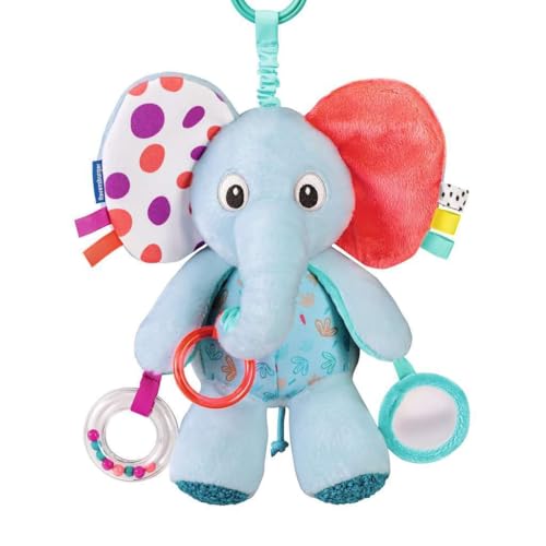Peluche pour Bébé Éléphant Explorateur Ravensburger, le cadeau de naissance idéal d'éveil