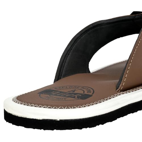 ALTEK Men Brown Flip Flop Slippers - Image 7