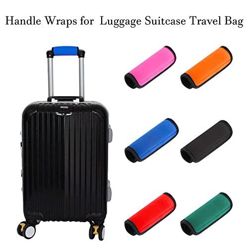 2 Pack Luggage Handle Wraps For Suitcase, Bright Color Comfort Soft Handle Covers (Blue) #TOP2
