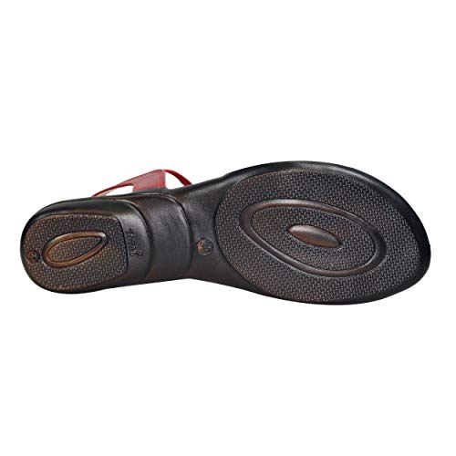 Image of Women's Red Fashion Sandals - 4 UK /India (37 EU)(888474-37)