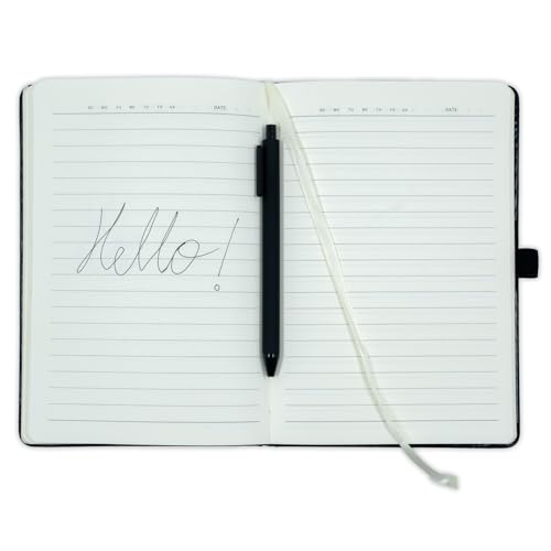 Image of Kitabby VIVID Notes A5 Hard Bound Notebook with Pen - Baby Pink | Elastic Band & Pen Loop, 192 Pages, 80gsm Natural Shade Paper, Polymer Coated Paper Cover