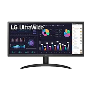 LG Electronics UltraWide Monitor 26WQ500, 26 inch, 1080p, 75Hz, 1ms MBR, IPS Display, HDR 10, AMD FreeSync, Energy…