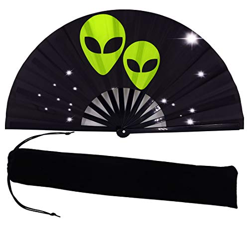 meifan Clack Fans Large Rave Festival Folding Fan Dance Fan Handheld Fan