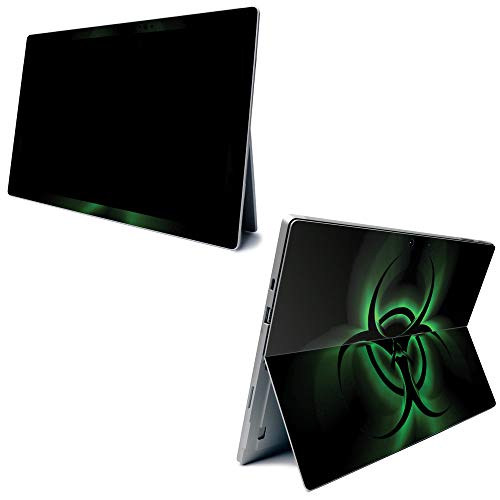 Image of MightySkins Carbon Fiber Skin for Microsoft Surface Pro 7 - Bio Glare | Textured Carbon Fiber Finish | Easy to Apply, Remove, and Change Styles | Made in The USA
