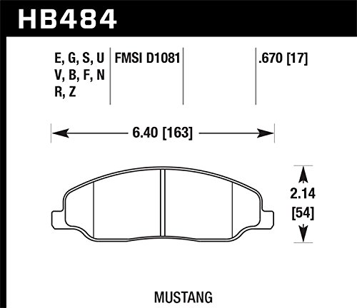 Image of Hawk Performance HB484E.670 Blue 9012 Motorsport Brake Pads