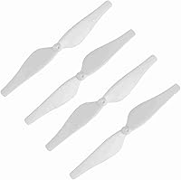 Vista 4 de Juego de 4 pares de cuchillas de hélice, juego de repuesto de hélice de dron ligero de fibra de carbono para DJI Tello (blanco)