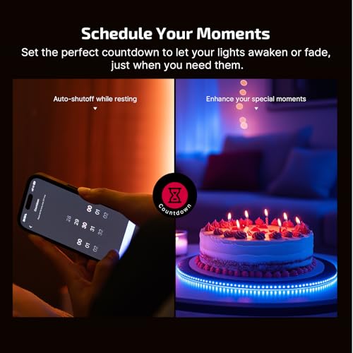 Image of OLIGHT Ostrip 16.4ft RGB LED Strip Light, Smart App Control, Music Sync, DIY Color Modes, for Bedroom, Gaming, TV, Home Decor