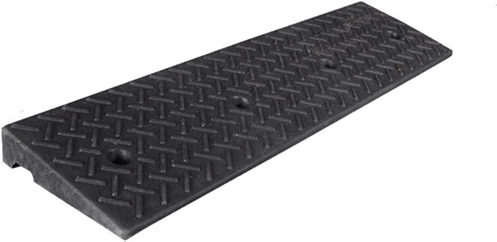 Threshold Ramp, Rubber Ramps Kerb Heavy Duty Curb Ramps,for Driveway, Sidewalk, Threshold Ramp with Fixing Screws (Size : 100x25x5cm) (One Color 100x25x7cm)