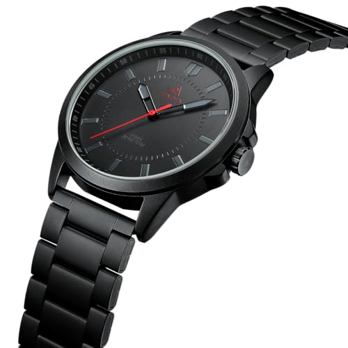 Image of LN LENQIN Mens Watches Waterproof Stainless Steel Watch for Men Analog Quartz Fashion Business Designer Wristwatch