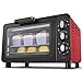 FWEOOFN Mini Horno de 15 l, Horno automático para Hornear doméstico, Control de Temperatura Ajustable 100-230 ℃ Temporizador de 60 Minutos 1200 W con Bandeja para Hornear (Rojo)
