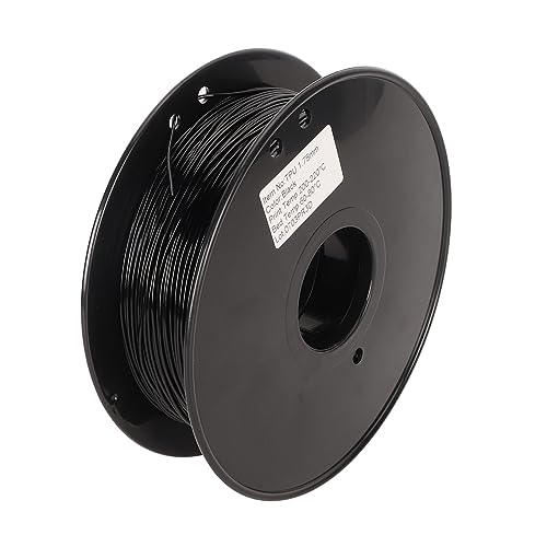 Filamento TPU Flexible 1.75mm 95A para Impresora 3D Negro - Fernando Cortés