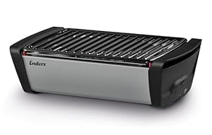 Enders® Holzkohle-Tischgrill Aurora Stone mit Lüftertechnologie, Campinggrill, tragbarer Grill für den Außenbereich, Picknickgrill, Enders® Holzkohlegrill, B47 x T26 x H13, 5 cm, #1375