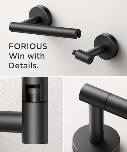 image for FORIOUS Toilet Paper Holder Wall Mount, Stainless Steel Rustproof Doub
