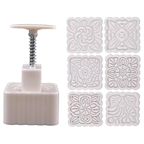 Lanema 250g Moon Cake Mold with Patterns Cover