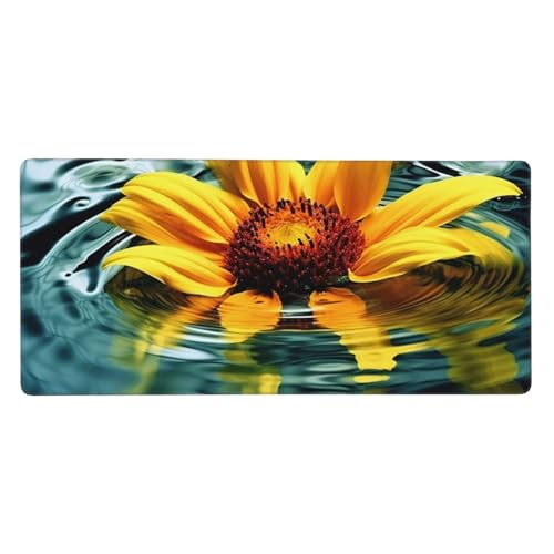 Tapis de souris long XXL 40,6 x 90,2 cm avec bords cousus pour grand tapis de bureau