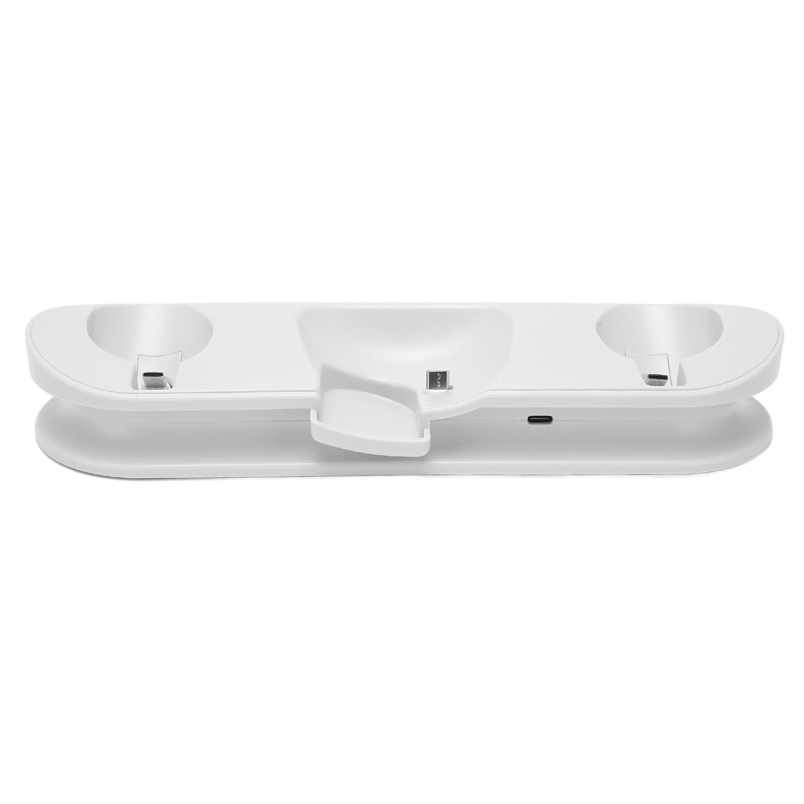 Dock Station di Ricarica per 2 Caricabatterie Rapido con Indicatore LED per Accessori da Gioco - Bianco - Include Batterie Ricaricabili