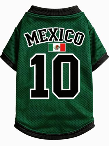 Dog Jersey Dog Soccer Jersey - Stretch Breathable Summer Dog Shirts Dog Clothes