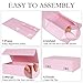 LFBOX Pink Gift Box with Magnetic Lids 13.8x8.3x4.4 in, Large Bridesmaid Groomsman Proposal Boxes 5 Pack, Collapsible Rectangle Storage Box