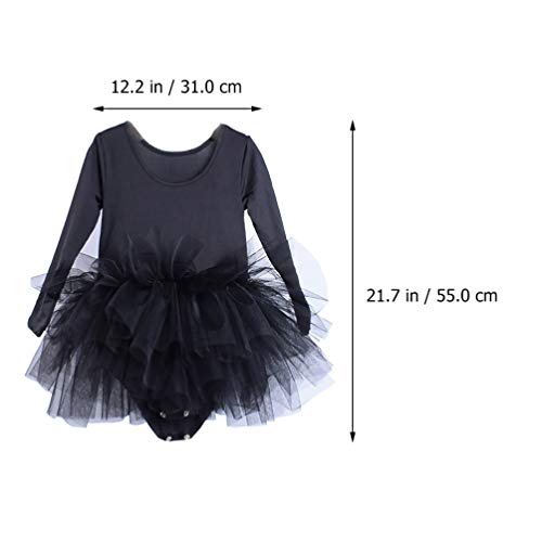 KESYOO 1 Unidade Primavera E Outono Crianças Gaze Vestido Desgrenhado Saia Tutu Saia Balé