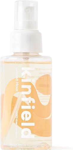 Kinfield Golden Hour Spray - Repelente de insectos natural de larga duración para aventuras al aire libre y uso en interiores, aprobado por la TSA,