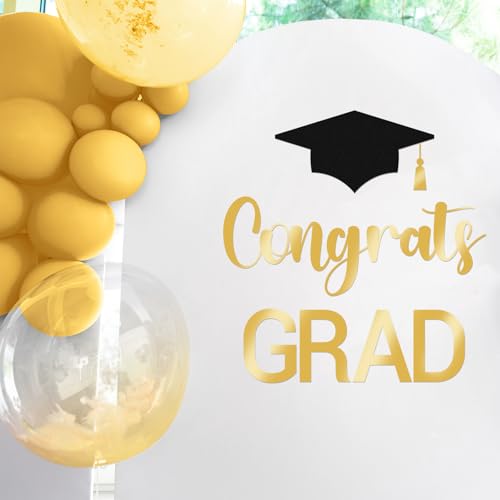 Image of Epakh 2026 Graduation Party Decal Sign for Backdrop Letters Peel and Stick Graduation Sticker for Balloon Arch Decorations Party Sign Wall Decor(Gold)