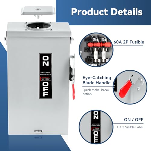 Interruptor de seguridad 2 polos 30 amp 20 Imagen adicional