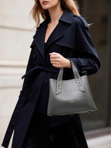 Image of LAORENTOU Women Crossbody Handbags Genuine Leather Satchel Handbags for Women Top-handle Shoulder Tote Purses