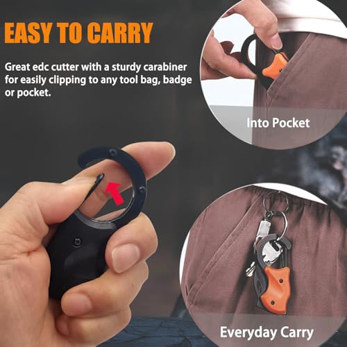 2 Pack Small Pocket Knife for Men,Gifts for father EDC Gadgets with 1.34inch Blade for Everyday Carry, Gifts for Men Dad Husband, Christmas Stocking Stuffers Gifts for Him and Her - Image 5