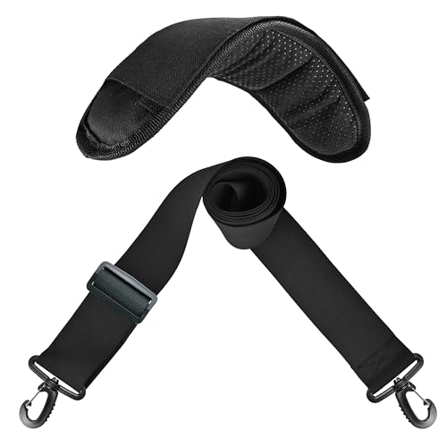 Schultergurt für Taschen Taschengurt zum Wechseln mit Karabiner und dickem...