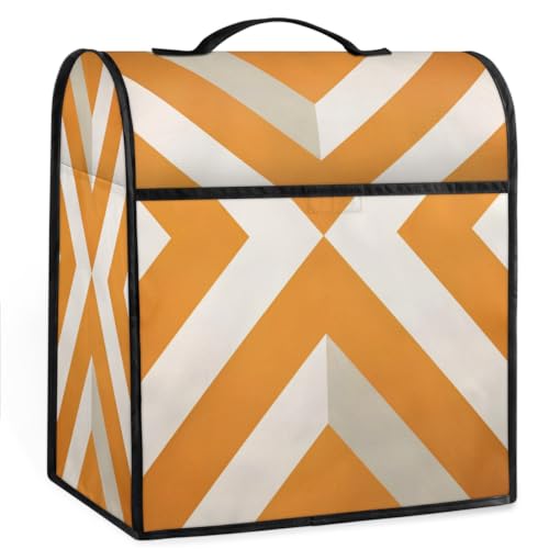 Coffee Maker Cover Geometry Pattern Kitchen Appliance Covers Small Appliance Covers Blender Cover Juicer Cover Dust Covers for Kitchen Appliances with Top Handle and Pockets,Washable,C677