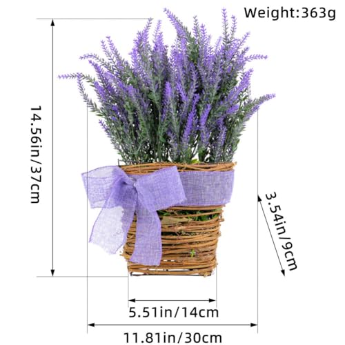 Ramo de flores de lavanda morada seca miniatura 6