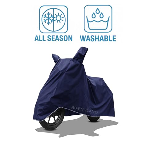 Image of All Season Protection Bike Cover for Hero Xtreme 125 R BS6 Bike Cover with Water-Resistant and Dust Proof Premium 190T Fabric Entire Navy