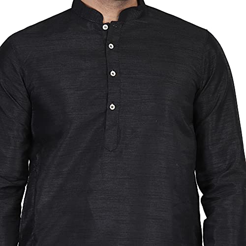 Image of TAHVO Men's Casual Cotton Kurta Shirt, Short Kurta