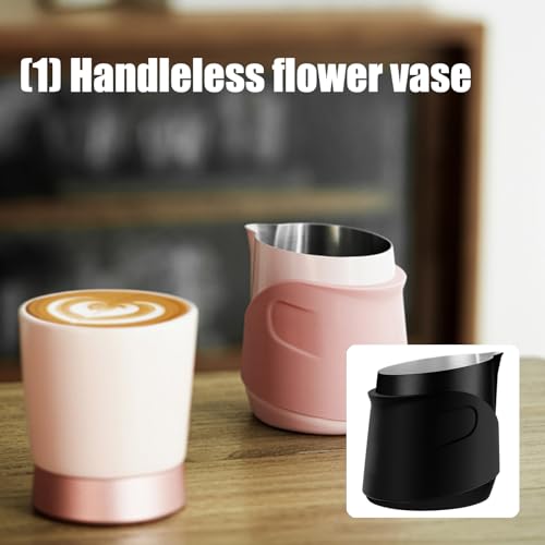 Accessoire d'art du café portable et pot à mousse sans poignée en inox - 3