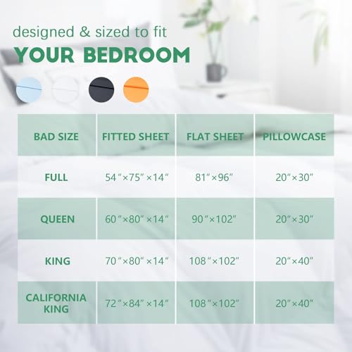California King Sheet Set 4 Pieces Soft Cooling Breathable Microfiber White - image 4