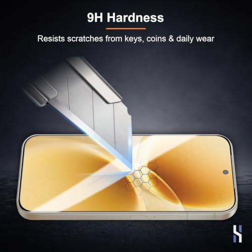 Image of Tempered Glass for Vivo V70 | V70 Elite (6.59 Inch) Military Grade 9H Screen Guard, Anti-Scratch, Shatterproof, Edge to Edge Full Coverage - Black Border