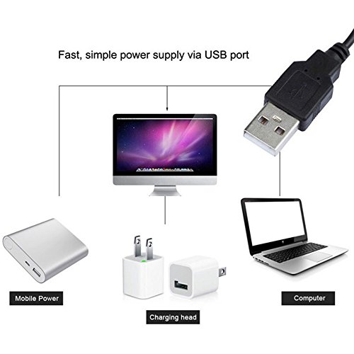 Tira de LED Renohef USB 5m 300 LEDs Blanco Cálido miniatura 3
