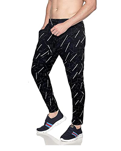 Image of AVOLT Men Slim Fit Lycra Blend Track Pants