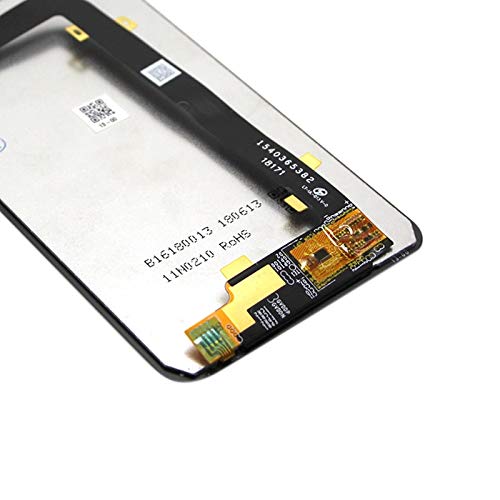 Assemblage complet numériseur tactile et écran LCD noir ajusté pour Motorola One Power