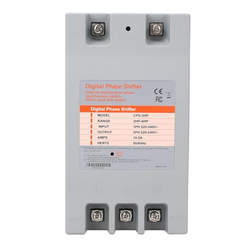 Convertidor monofásico a trifásico digital de 10.5A para equipos de motor