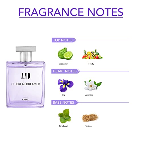 AND Ethereal Dreamer Eau De Parfum 100Ml Long Lasting Scent Citrus Spray Gift For Women Crafted By Ajmal - Image 2