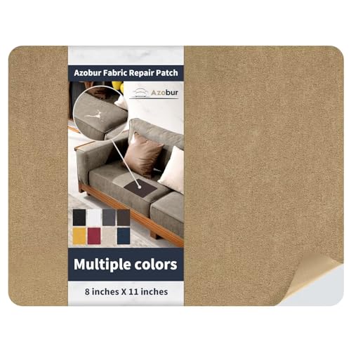 Azobur Velvet Patch,Self-Adhesive Rectangular Flannel Fabric Patch,Multicolor Available Anti Scratch