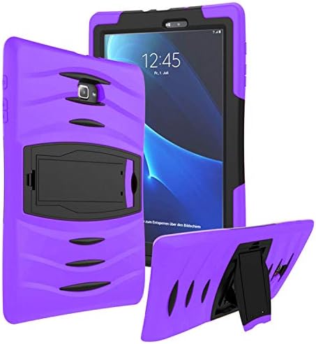 KIQ Armor Series for Samsung Galaxy Tab E 9.6 Case Thick Protective Kickstand Case for Samsung Galaxy Tab E Case SM-T560 2015 (SM-T560/T561/T565/T567) - Purple