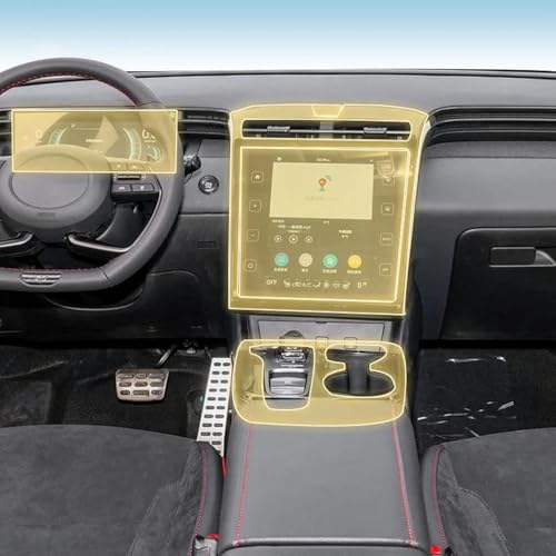 Protection de voiture PPF Hyundai Tucson NX4 contre les rayures de console