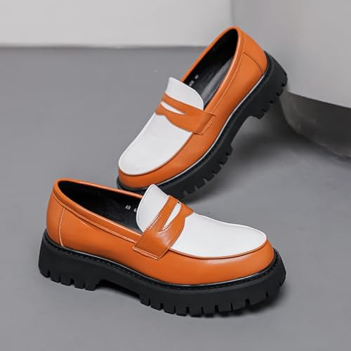 Men's Fashion Color - Block Loafers, Versatile Casual Footwear - Suitable for City Commutes, Leisure Walks & Everyday Use2