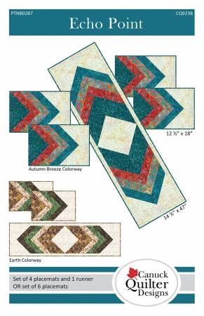 Canuck Quilter Designs Echo Point Pattern, White